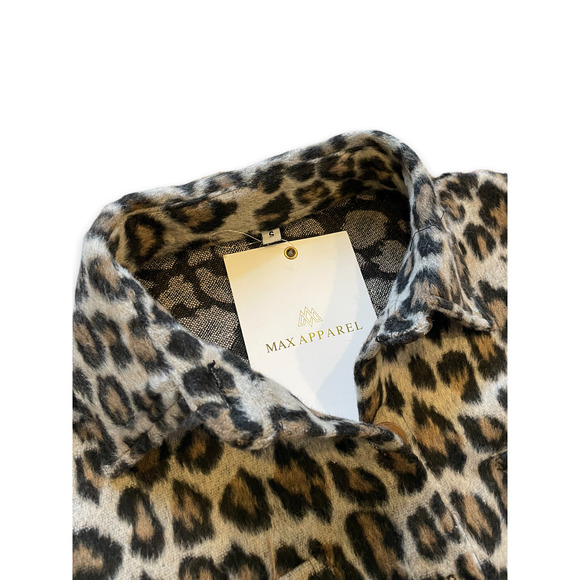 Leopard Shacket - Jackets & Coats, Animal print, oversized fit, women’s clothing - Picture 6 of 6